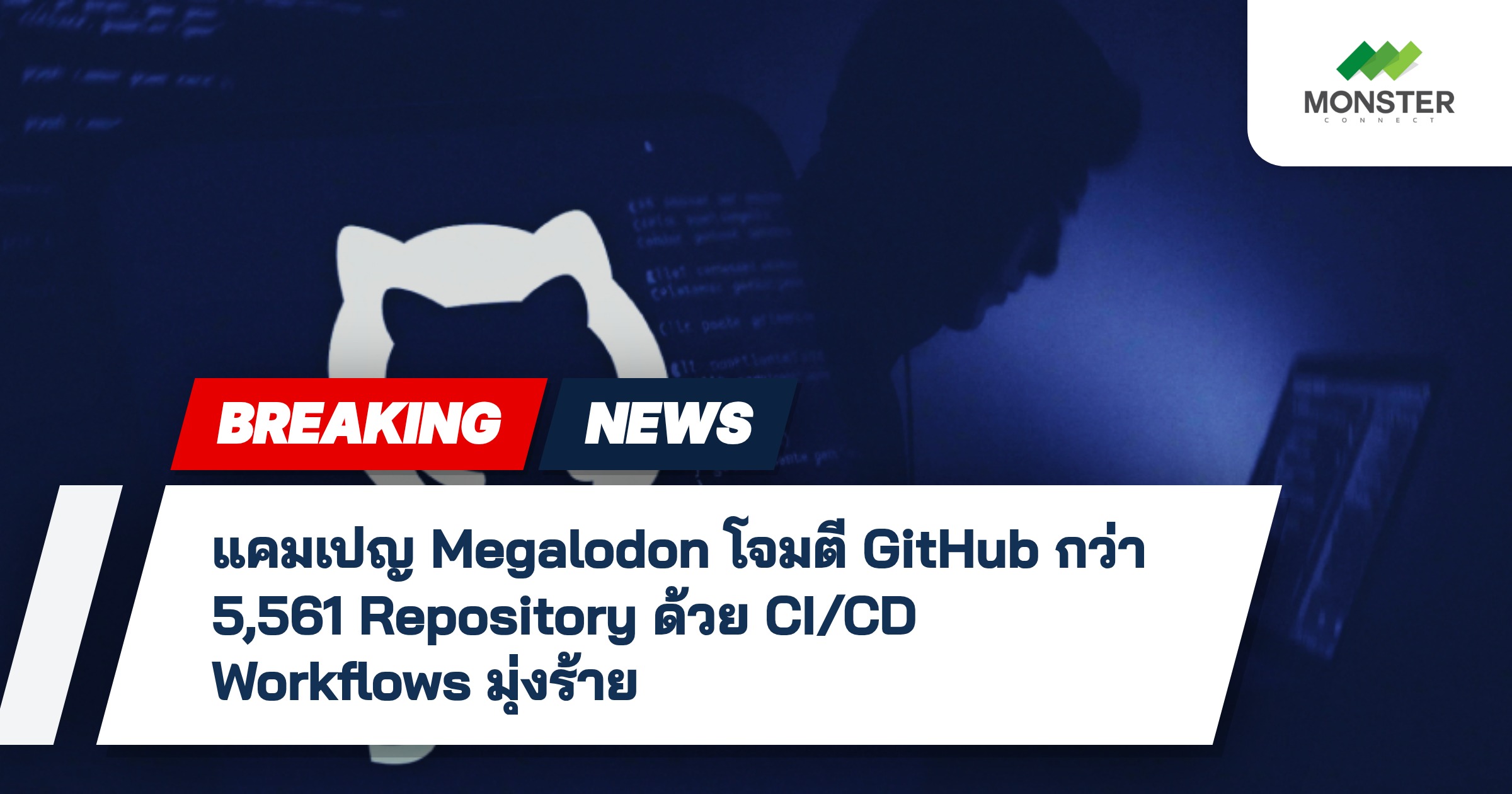 แคมเปญ Megalodon โจมตี GitHub กว่า 5,561 Repository ด้วย CI/CD Workflows มุ่งร้าย