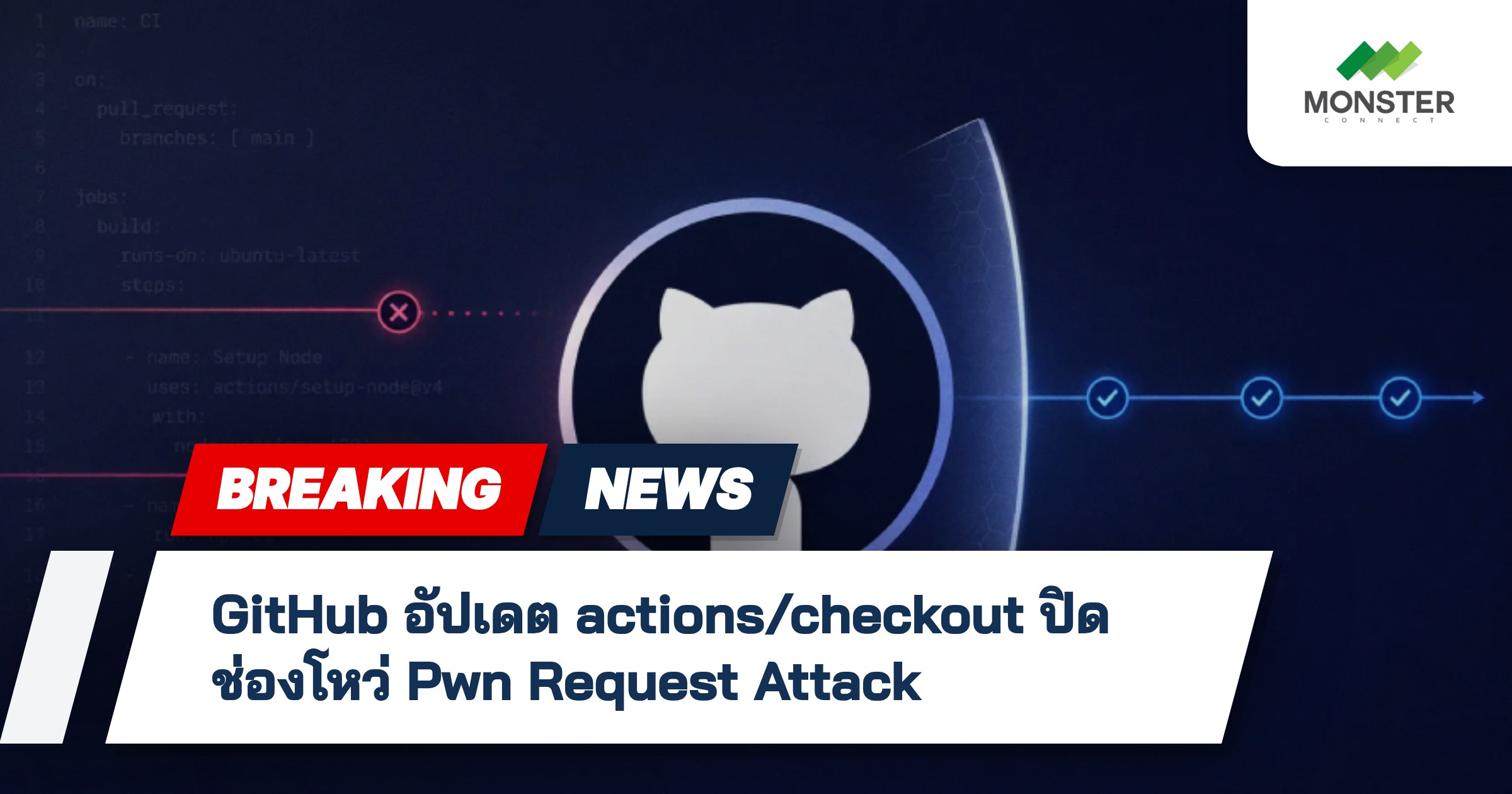 GitHub อัปเดต actions/checkout ปิดช่องโหว่ Pwn Request Attack