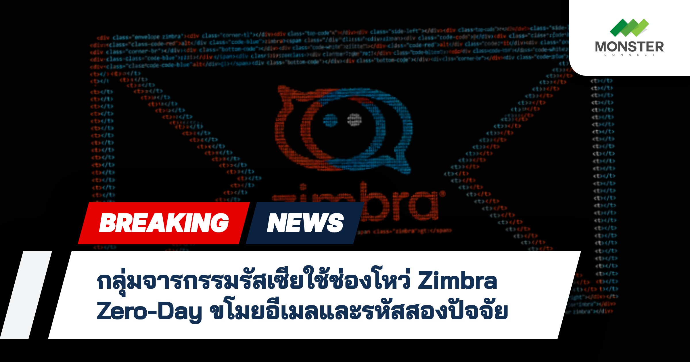 กลุ่มจารกรรมรัสเซียใช้ช่องโหว่ Zimbra Zero-Day ขโมยอีเมลและรหัสสองปัจจัย